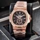 Patek Philippe Nautilus Annual Calendar Copy Watches Rose Gold with Diamond (9)_th.jpg